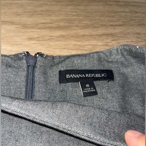 Gray Suit Pencil Midi Dress Size 8 Banana Republic - Picture 4 of 9